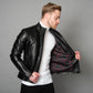 Handmade Napa Leather Jacket - Black